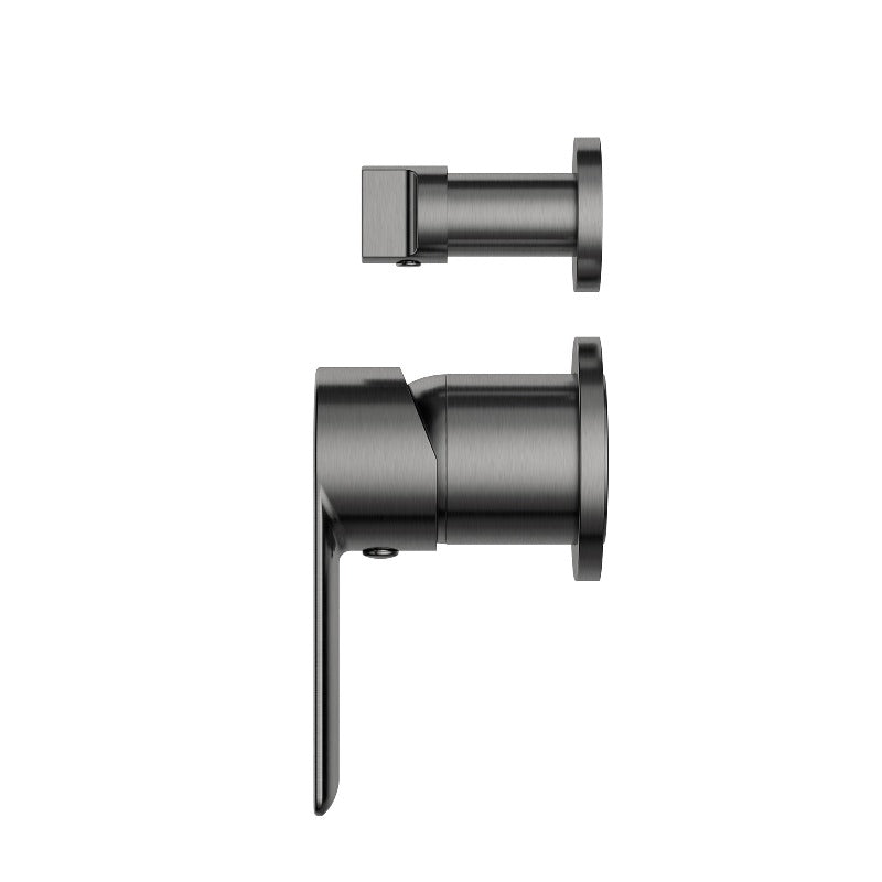 Nova Gun Metal Grey Wall Diverter - Acqua Bathrooms