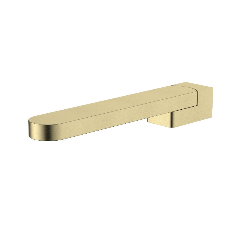 Nova Brushed Brushed Gold Swivel Bath Spout - Acqua Bathrooms