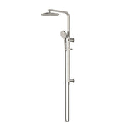 Nova Warm Brushed Nickel Multifunction Shower Rail - Acqua Bathrooms
