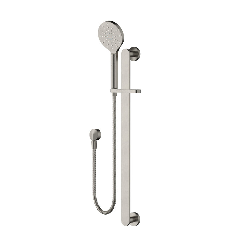 Nova Warm Brushed Nickel Shower Rail - Acqua Bathrooms