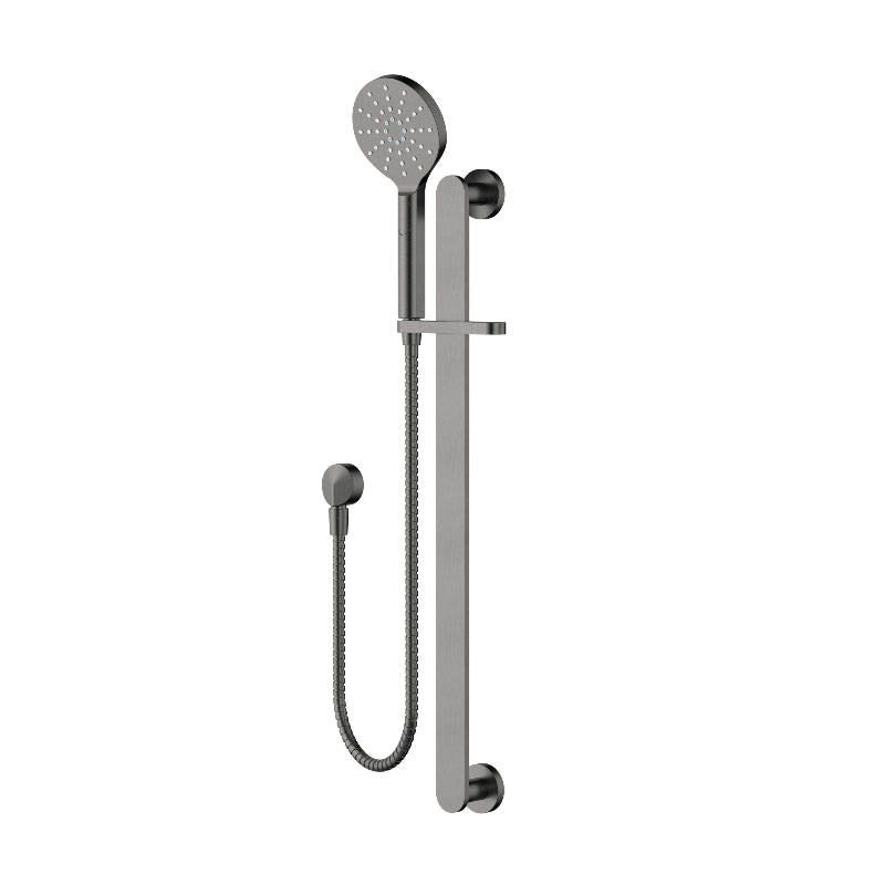Nova Gun Metal Shower Rail - Acqua Bathrooms