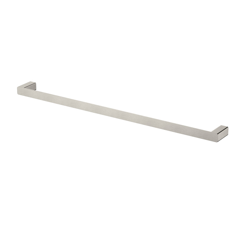 Nova Warm Brushed Nickel 750mm Single Towel Rail - Acqua Bathrooms