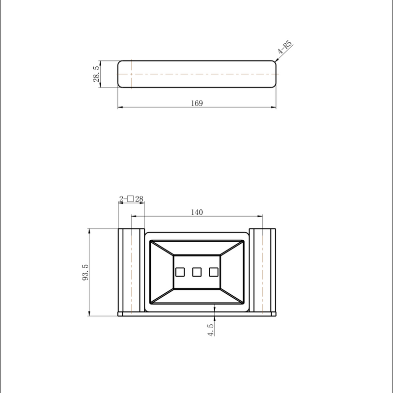 Nova Champagne Soap Dish Holder - Acqua Bathrooms