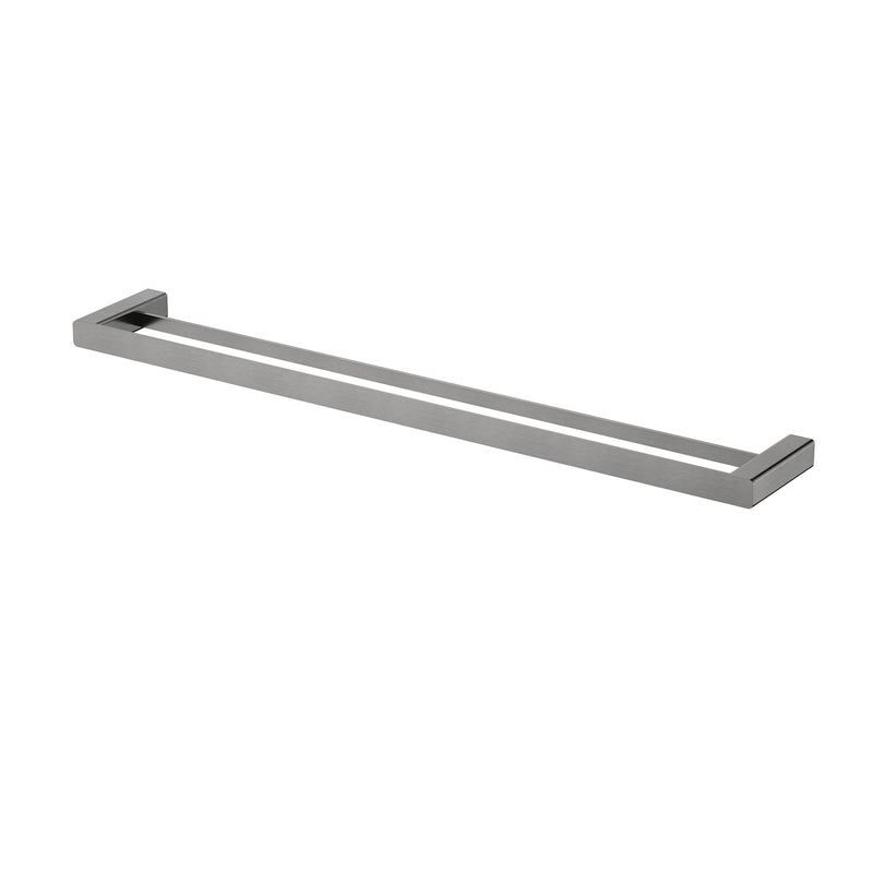 Nova Gun Metal 750mm Double Towel Rail - Acqua Bathrooms