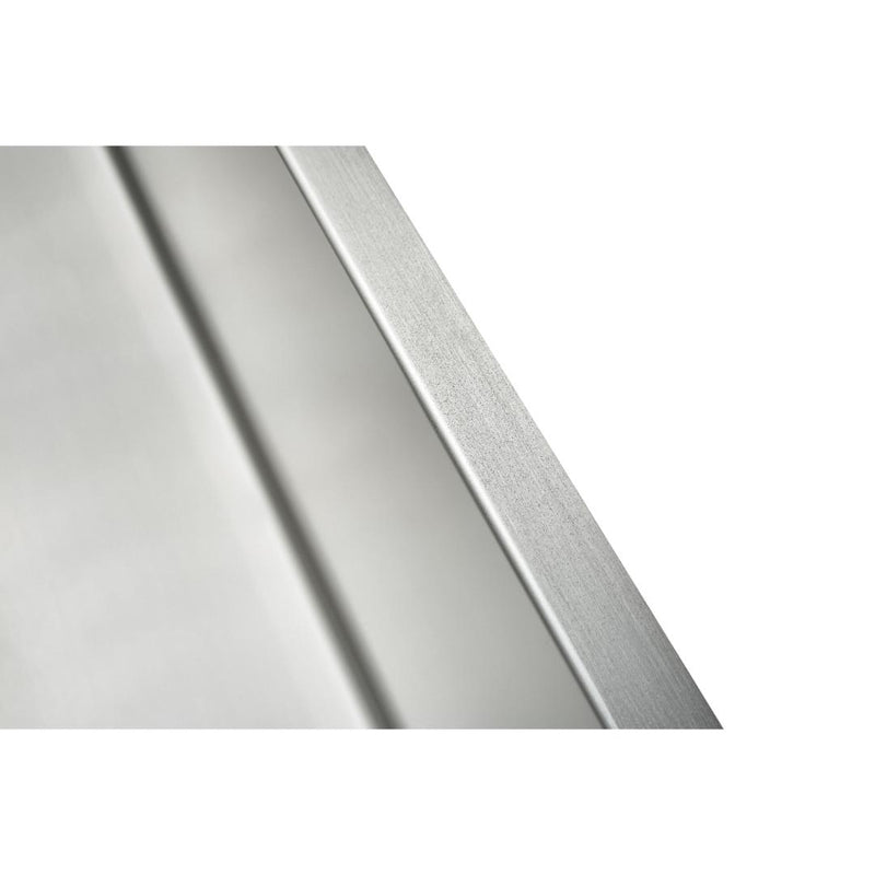450 x 450 x 220mm Nano Glazed Brushed Stainless Steel Sink