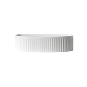 Otti Australia | Arched Matte White Fluted Above Counter Basin - Acqua Bathrooms