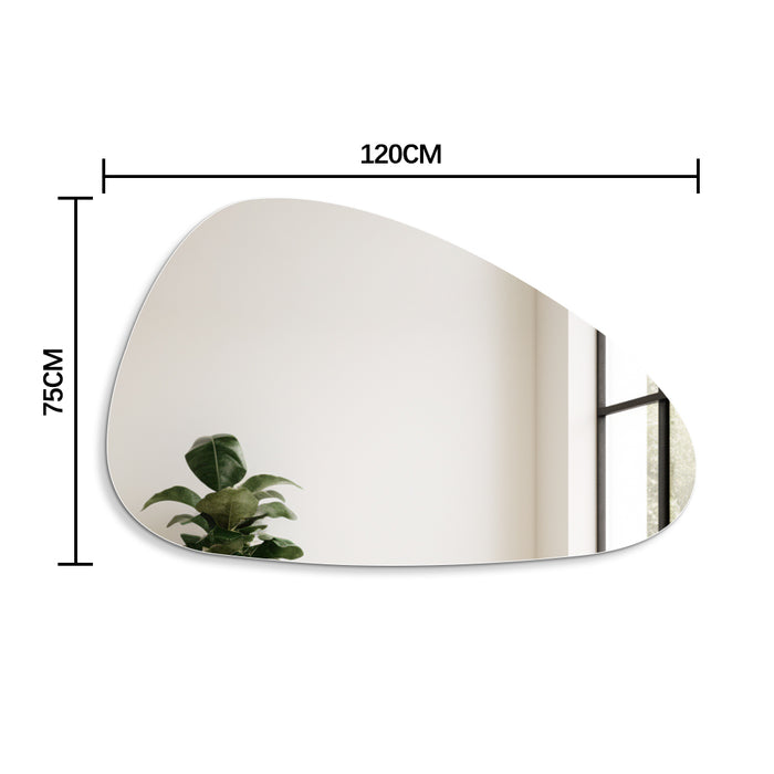 Oblonga 1200 x 750 Asymmetrical Polished Edge Mirror