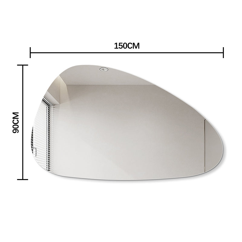 Oblonga 1500 x 900 Asymmetrical Polished Edge Mirror