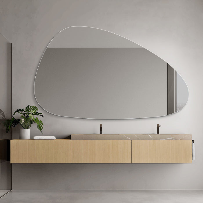 Oblonga 1500 x 900 Asymmetrical Polished Edge Mirror