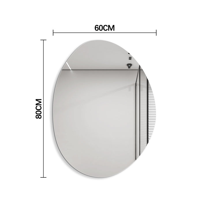 Oblonga 600 x 800 Asymmetrical Polished Edge Mirror