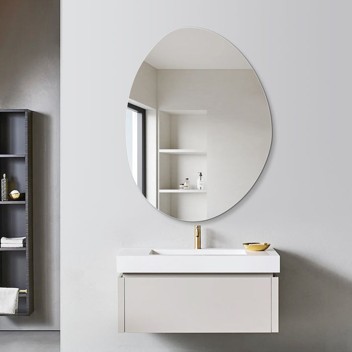 Oblonga 600 x 800 Asymmetrical Polished Edge Mirror