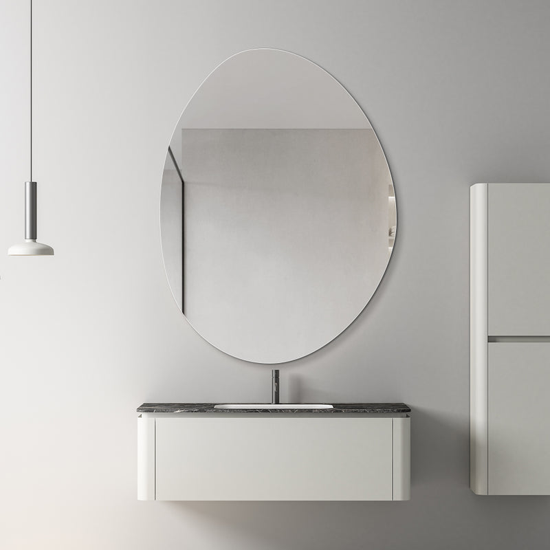 Oblonga 600 x 800 Asymmetrical Polished Edge Mirror