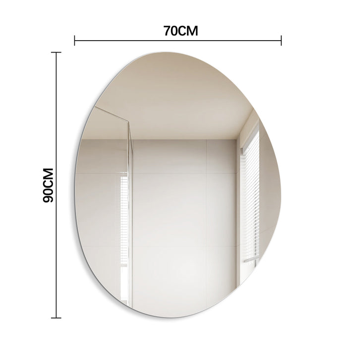 Oblonga 700 x 900 Asymmetrical Polished Edge Mirror