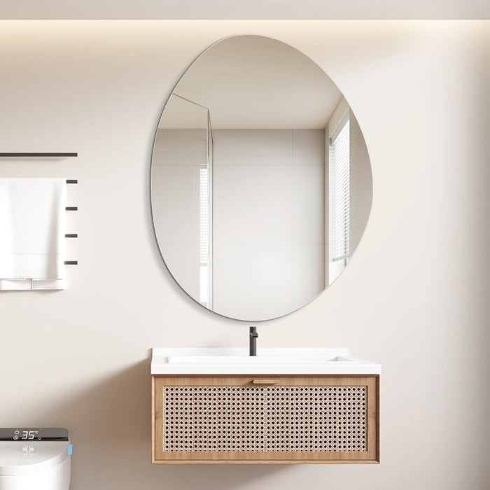 Oblonga 700 x 900 Asymmetrical Polished Edge Mirror