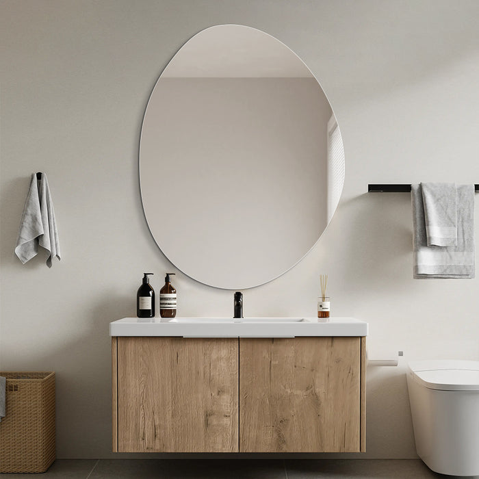 Oblonga 700 x 900 Asymmetrical Polished Edge Mirror