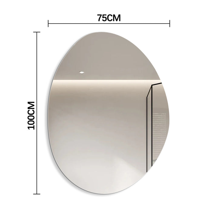 Oblonga 750 x 1000 Asymmetrical Polished Edge Mirror