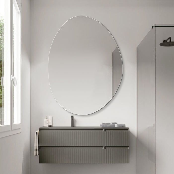 Oblonga 750 x 1000 Asymmetrical Polished Edge Mirror
