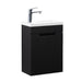 Indulge | Odessa 400 Fluted Matte Black Wall Hung Vanity - Acqua Bathrooms