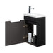 Indulge | Odessa 400 Fluted Matte Black Wall Hung Vanity - Acqua Bathrooms