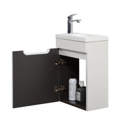 Indulge | Odessa 400 Fluted Matte White Wall Hung Vanity - Acqua Bathrooms