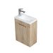 Indulge | Odessa 400 Fluted White Oak Wall Hung Vanity - Acqua Bathrooms