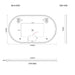Indulge | Oval Pill Touchless 1200 x 700 LED Mirror - Three Light Temperatures - Acqua Bathrooms