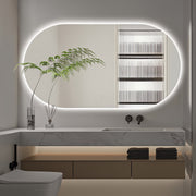 Oval Pill Touchless 1500 x 800 LED Mirror - Three Light Temperatures - Acqua Bathrooms