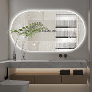 Oval Pill Touchless 1500 x 800 LED Mirror - Three Light Temperatures - Acqua Bathrooms