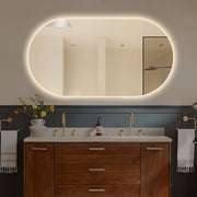 Oval Pill Touchless 1500 x 800 LED Mirror - Three Light Temperatures - Acqua Bathrooms