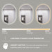 Indulge | Oval Pill Touchless 700 x 1000 LED Mirror - Three Light Temperatures - Acqua Bathrooms