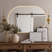 Oval Pill Touchless 900 x 600 LED Mirror - Three Light Temperatures - Acqua Bathrooms