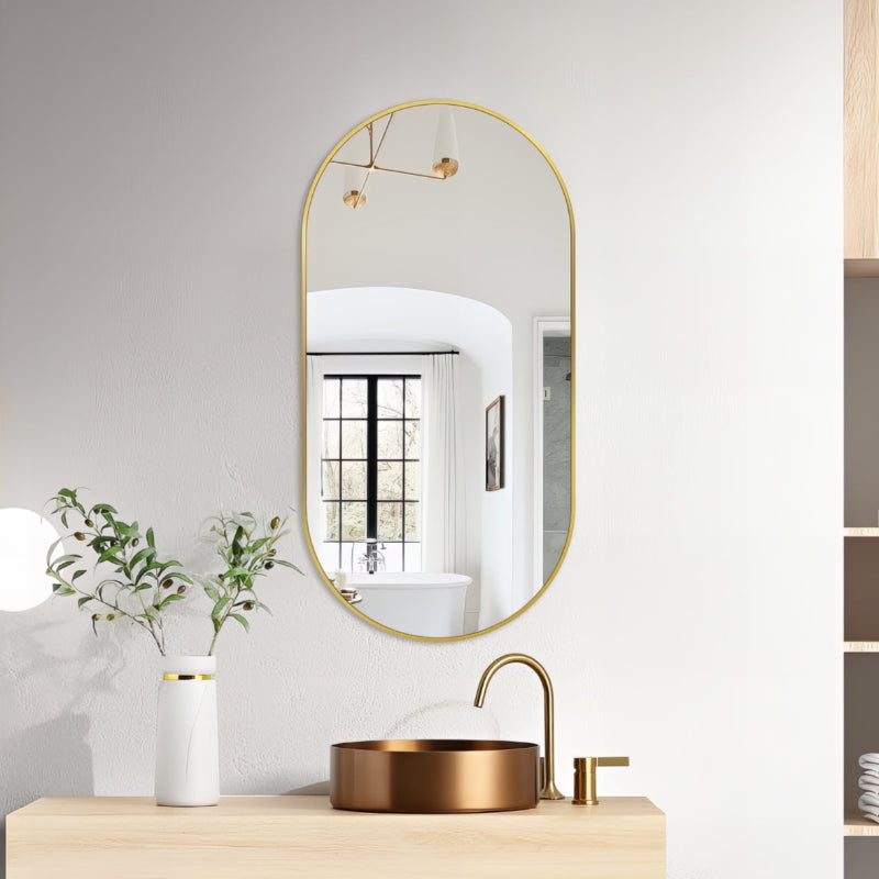 Brushed Gold Mirrors