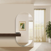 Oval 1000 x 2000 Polished Edge Mirror - Image 2