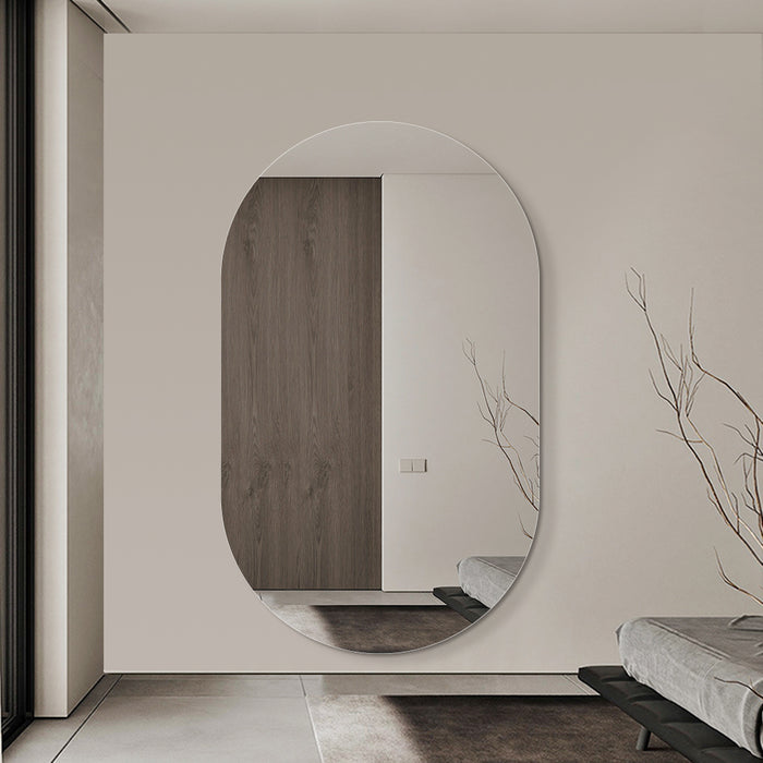 Oval 1200 x 2000 Polished Edge Mirror - Image 2