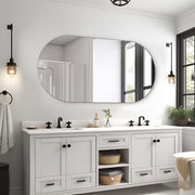 Oval Pill 1500 x 800 Polished Edge Mirror - Acqua Bathrooms