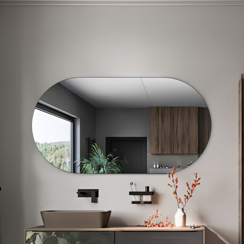 Oval Pill 1500 x 800 Polished Edge Mirror - Acqua Bathrooms