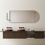 Oval 600 x 1650 Polished Edge Mirror - Image 3