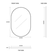 Indulge | Pill Oval 600 x 900 Polished Edge Mirror - Acqua Bathrooms