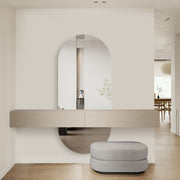 Oval 800 x 1800 Polished Edge Mirror - Image 2
