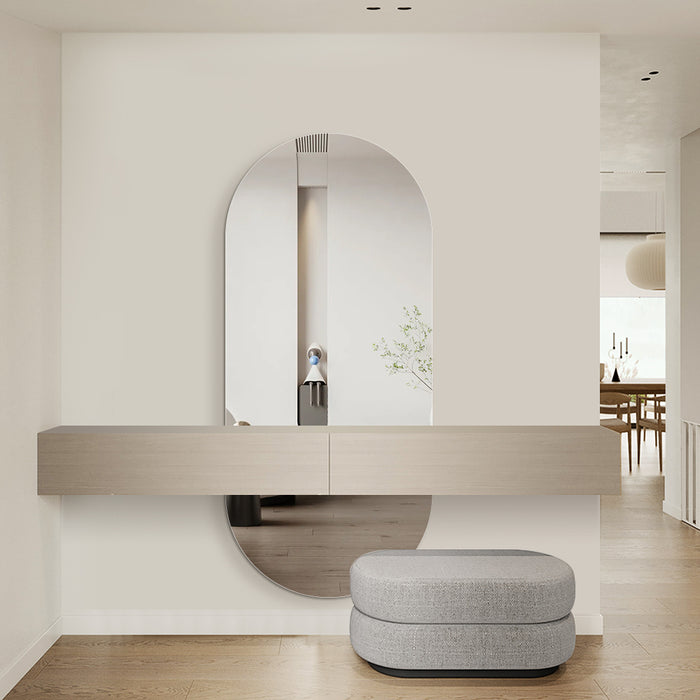 Oval 800 x 1800 Polished Edge Mirror - Image 2