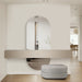 Oval 800 x 1800 Polished Edge Mirror - Image 2