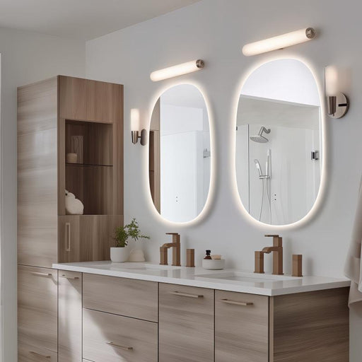 Pera 600 x 1000 Curved Touchless LED Mirror  - Three Light Temperatures - Acqua Bathrooms