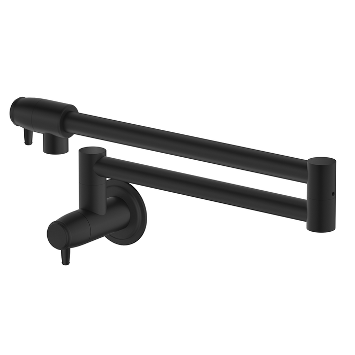 Mica Matte Black Heritage Pot Filler