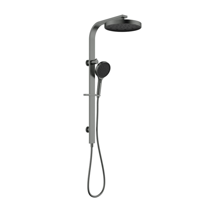 Sulu II Gun Metal Multifunction Shower Rail Set
