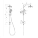 Round Multifunction Shower Rail Set - Acqua Bathrooms
