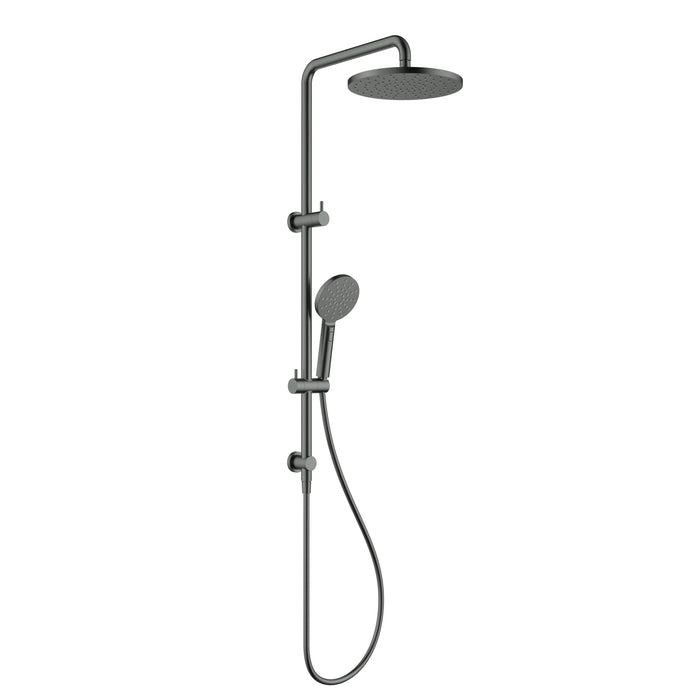 Otus Gun Metal Multifunction Shower Rail Set