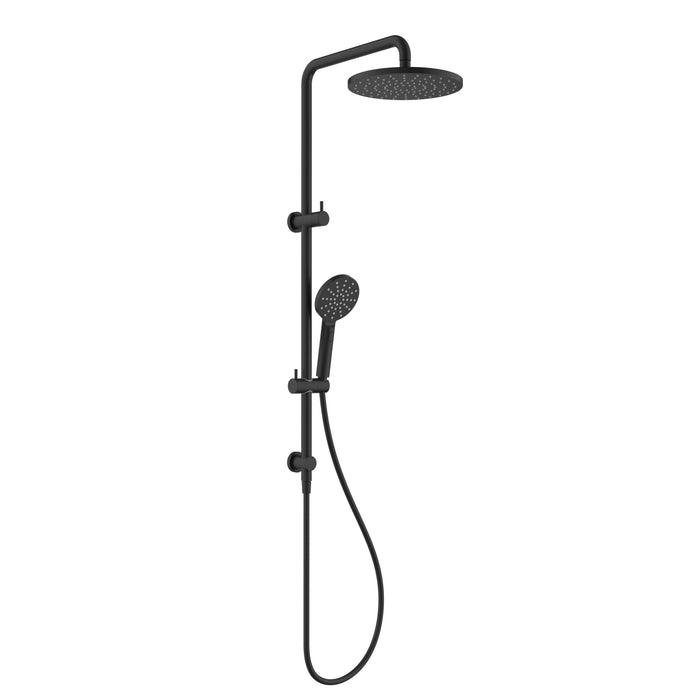Otus Matte Black Multifunction Shower Rail Set