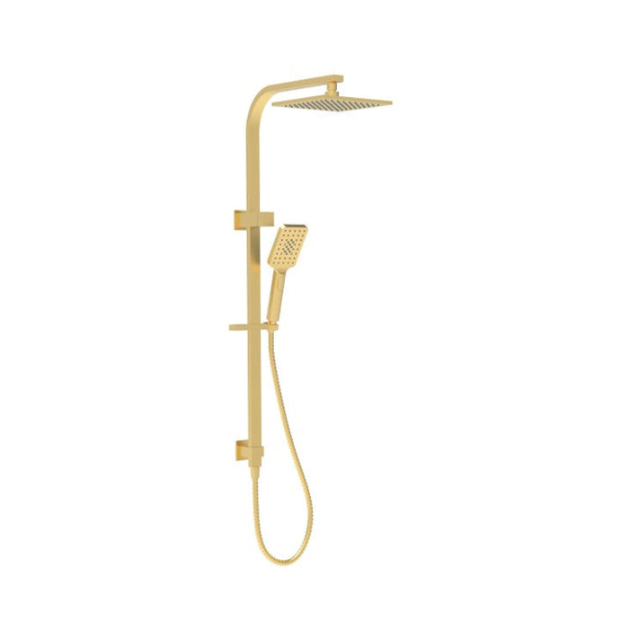 Ruki Brushed Gold Multifunction Shower Rail - Acqua Bathrooms