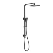 Messina Black Square Multifunction Shower Rail - Acqua Bathrooms