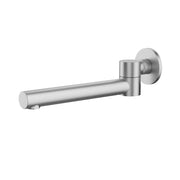 Hali Brushed Nickel Round Swivel Bath Spout - Acqua Bathrooms